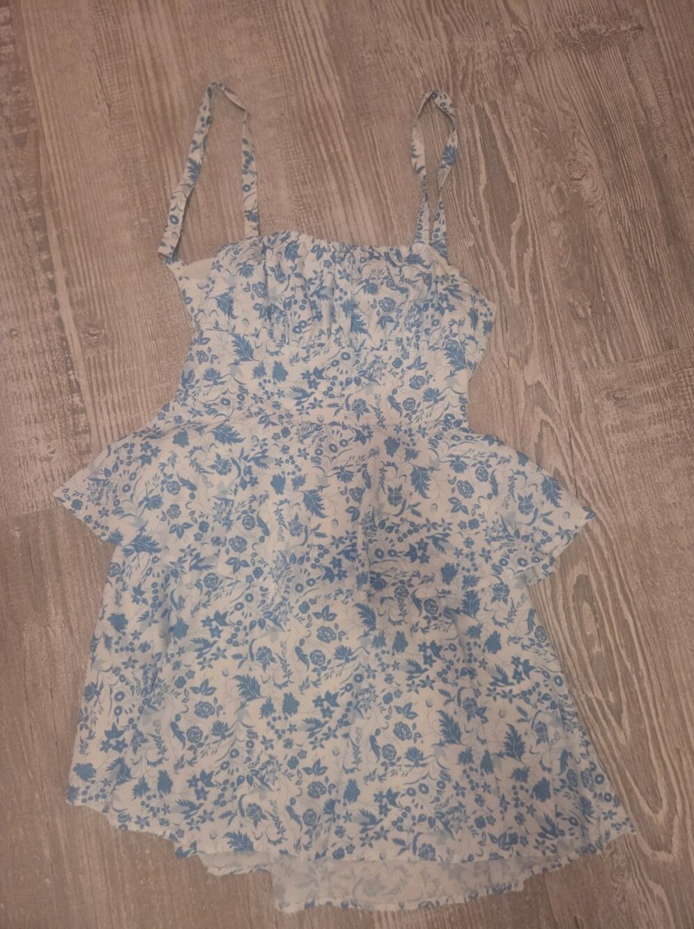 Francesca's Blue and White Floral Dress